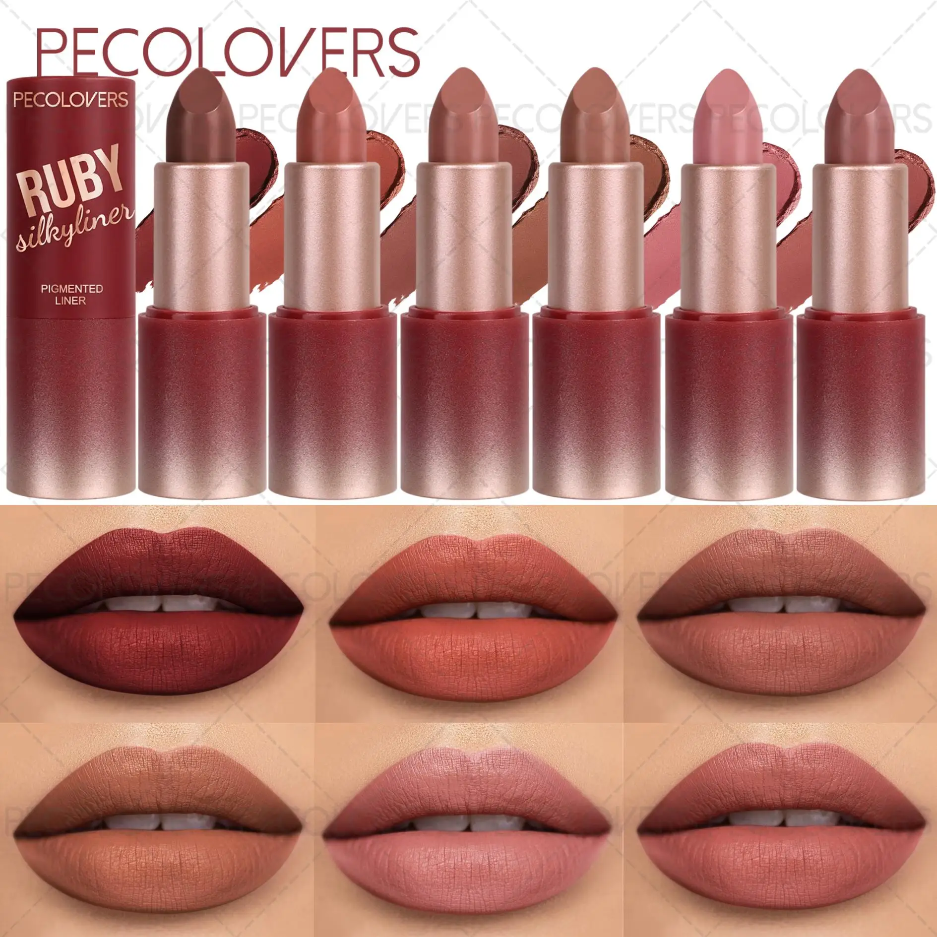 Schweißbeständige und feuchtigkeitsspendende Lippenglasur, mattierter Lippenstift, wasserfest, perfekt für das tägliche Make-up oder Urlaub