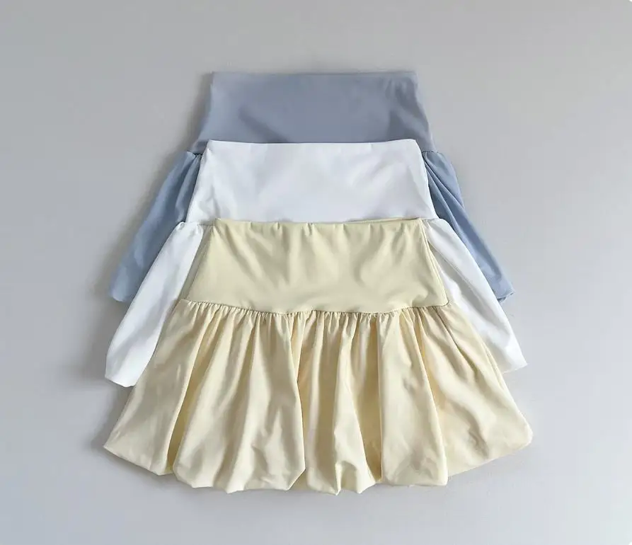 Summer Fashion Tennis Skirt Sporty Wind Flower Bud Short Skirts for Women