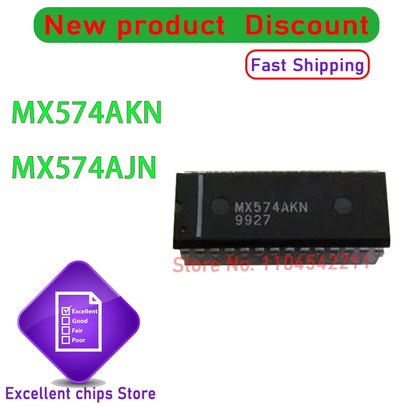 1 قطعة جديد MX574AKN MX574AJN DIP-28 رقاقة تحويل رقمية إلى تناظرية