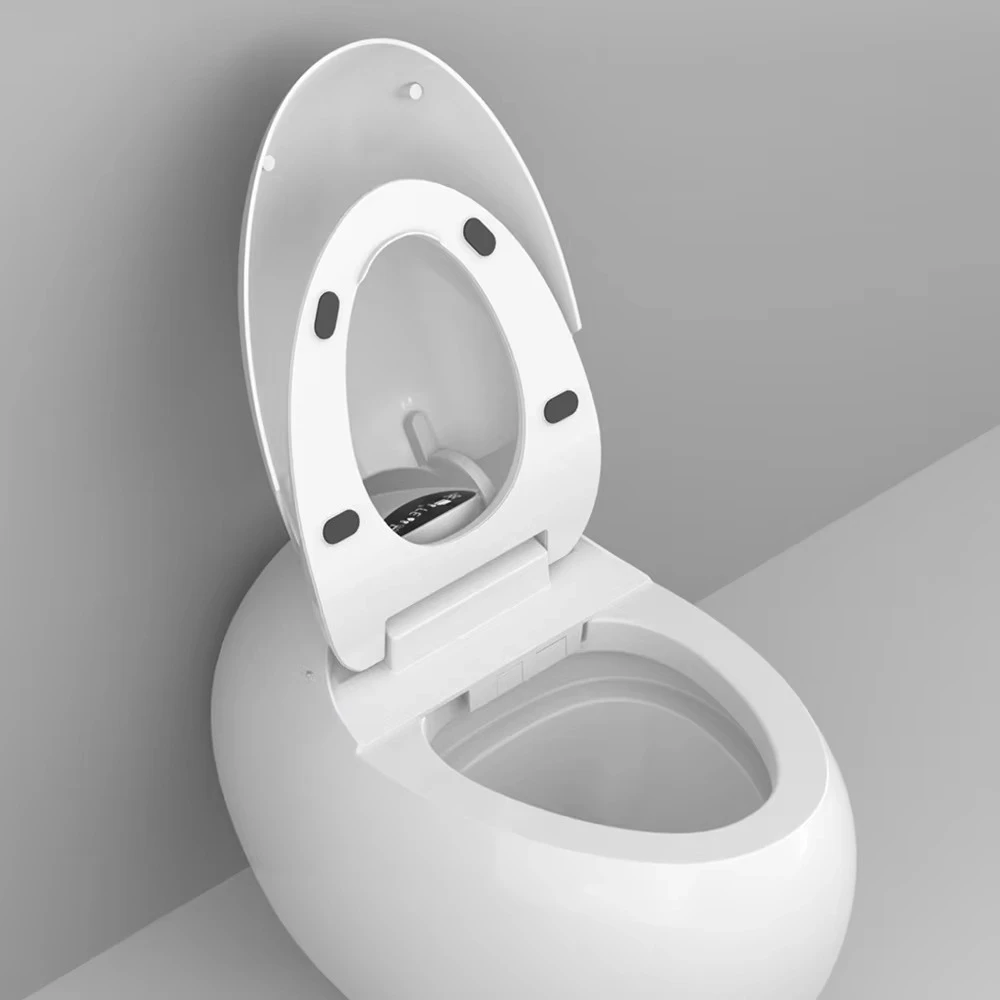 Sanitary Ware Egg Shape Smart Toilet Luxury Automatic Egg Toilet Self-clean New Design Egg Shaped Toilet Commode for Bathroom