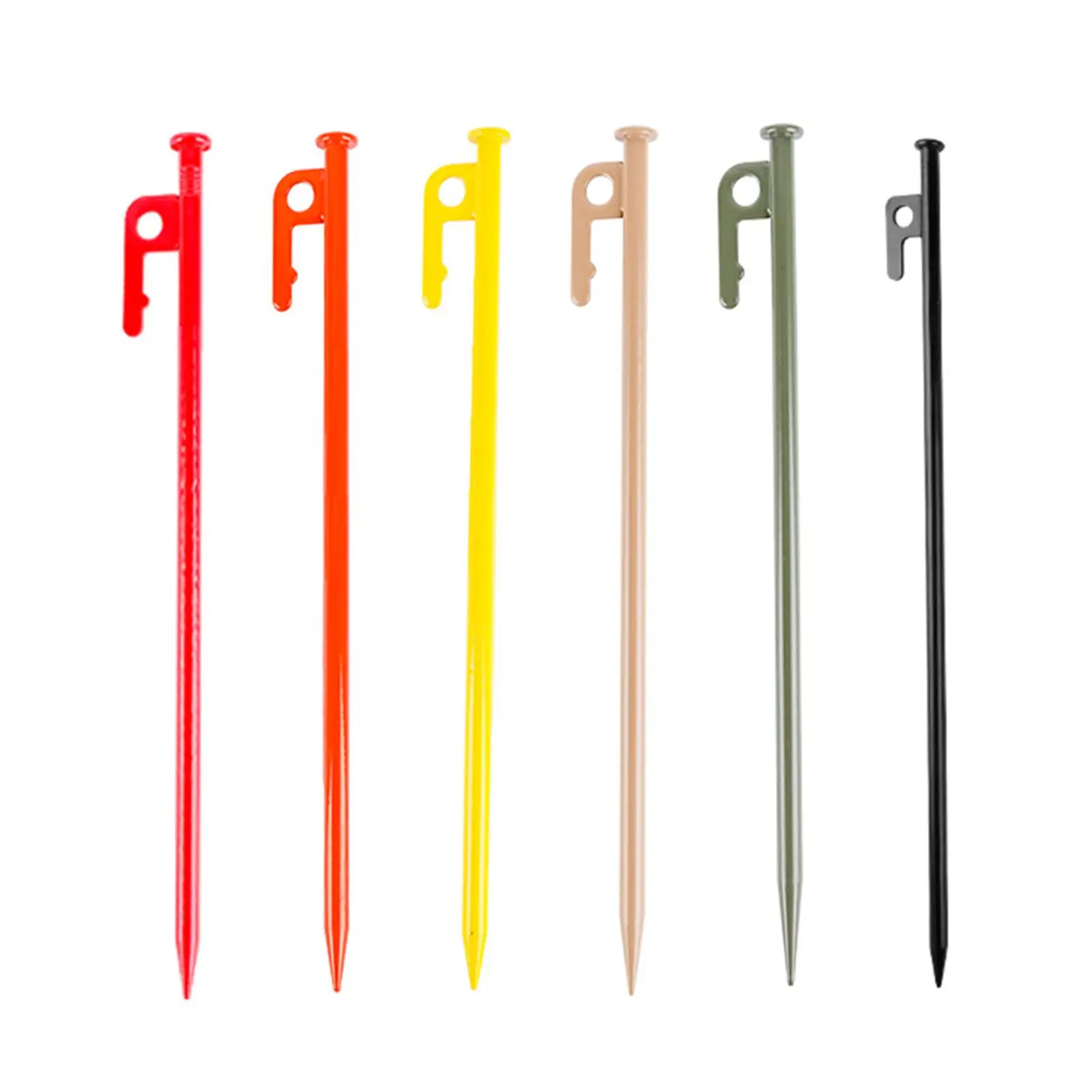 Tent Peg Stakes Metal 16inch Tent Pegs for Yard Patio Grassland Snowfield