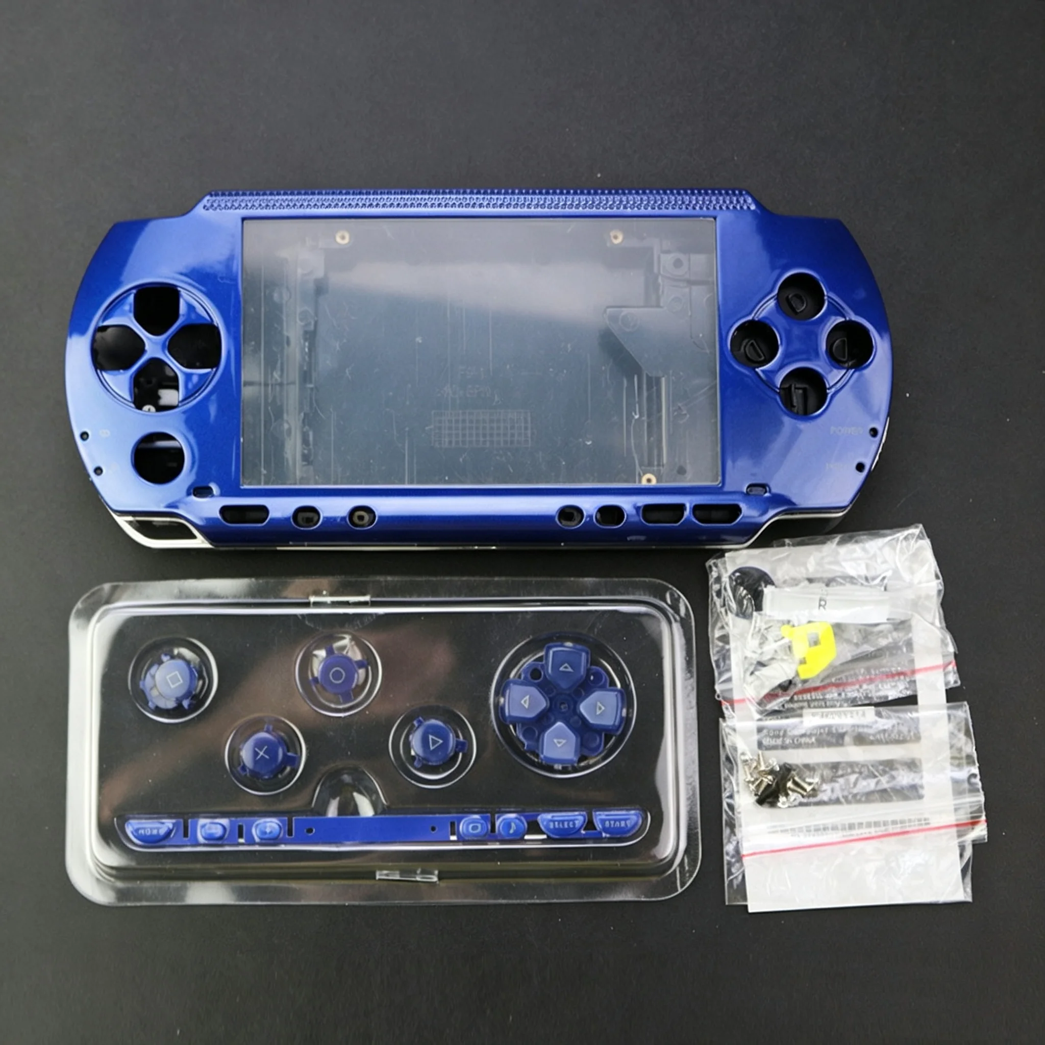 Obudowa zamienna do Sony PSP1000, nieprzezroczysta obudowa, pełny zestaw obudowy, pokrywa, części do samodzielnej naprawy, zestaw do wymiany obudowy konsoli. — zdjęcie produktu 5