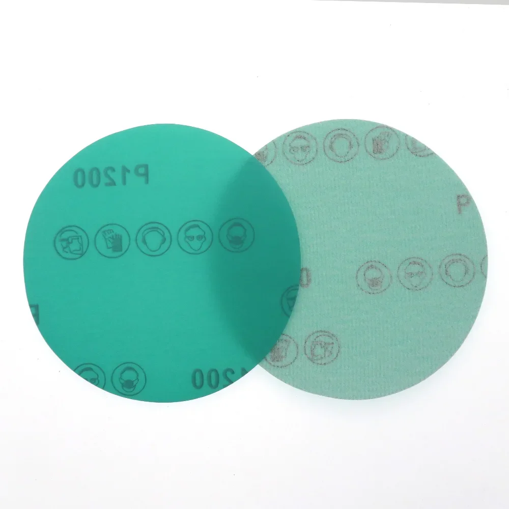 Picture 7: 6 Inch PET Film Sanding Disc 60-2000 Grits Hook and Loop 150mm Sandpaper Aluminum Oxide Wet & Dry for Car Polishing Finishing