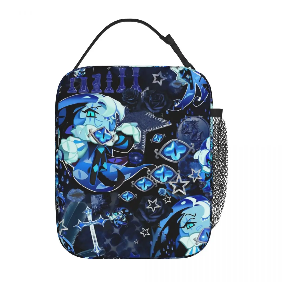 Anime Shadow Milk Cookie Run Kingdom Insulated Lunch Bags Portable CRK Cartoon Meal Container Thermal Bag Tote Lunch Box
