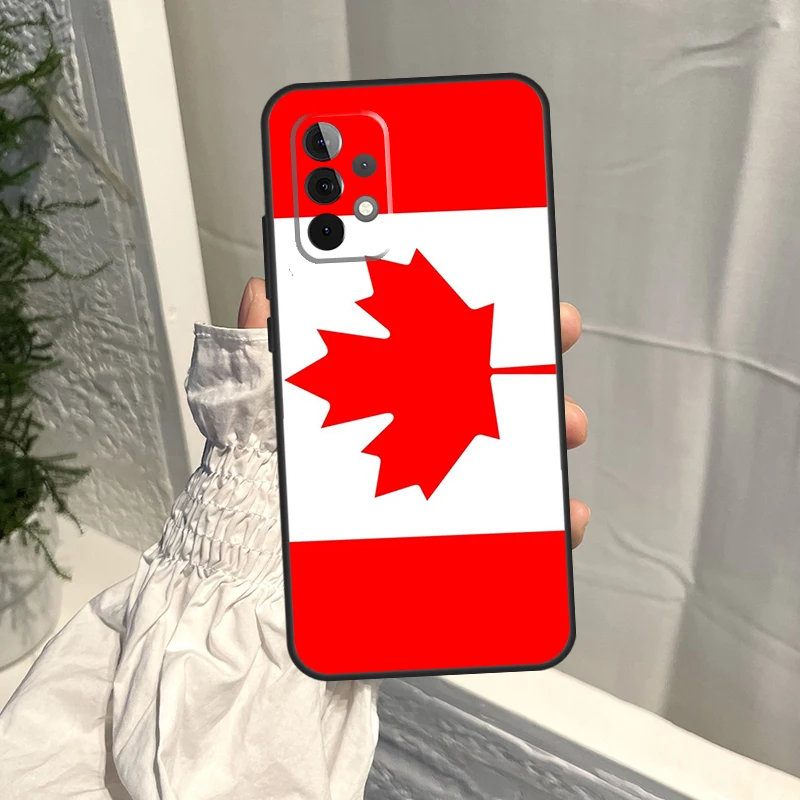 Canada Canadian Flag Case per Samsung Galaxy A54 A34 A52 A21S A12 A22 A32 A14 A13 A23 A33 A53 A73 A51 A71 Cover
