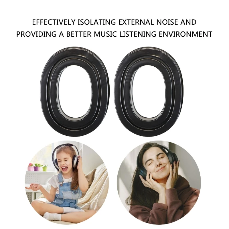 Comfort Gel Ear Pad for MSA Sordin Enhances Sound Headphones, Soft TPU Ear Cushions Replacements