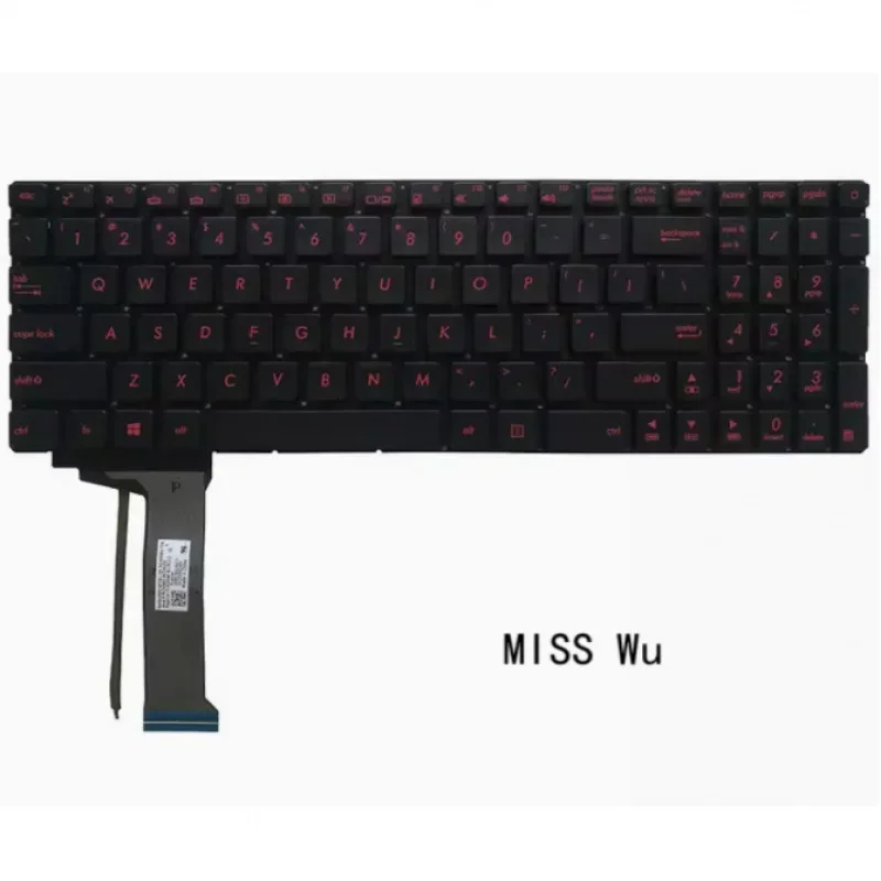 

New for Asus GL551 gl551j gl551jk gl551jm GL551JW gl551jx US backlit laptop keyboard