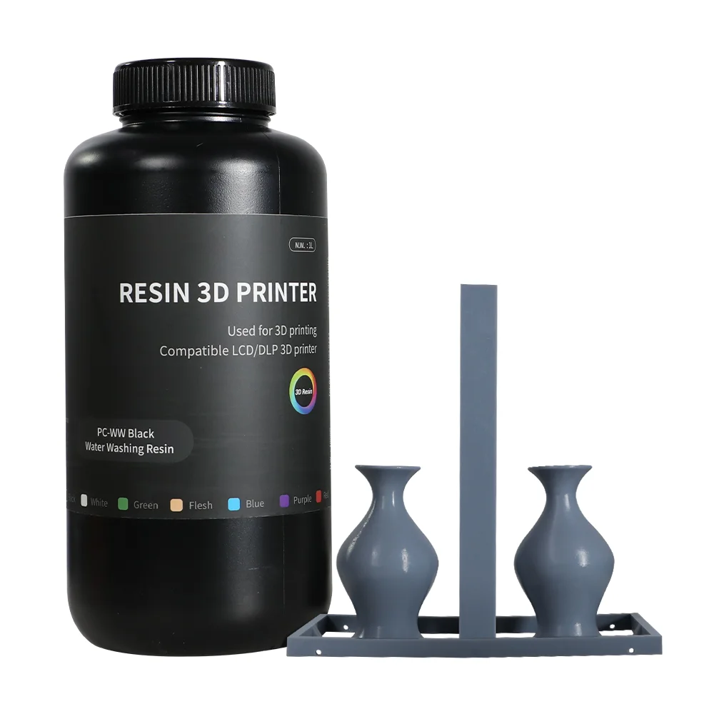 1kg New Water Washable UV Photopolymer Resin 405nm Liquid Material Fit LCD MSLA DLP Light Curing Desktop 3D Printing Machines