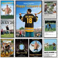 Classic New Hot Movie H-Happy Gilmore Poster High Quality Dorm Living Room Aesthetic Wall Decoration Painting Stickers Gift