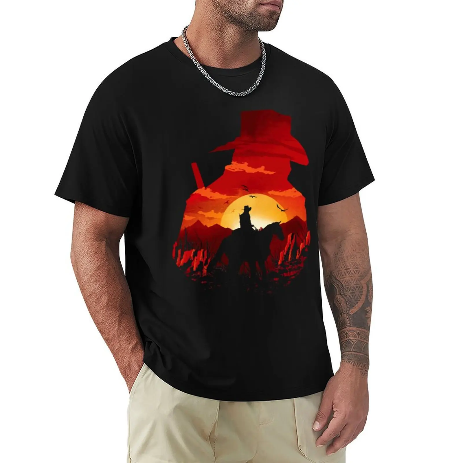 

Red Dead Redemption 2 T-shirt sweat hippie clothes mens graphic t-shirts anime