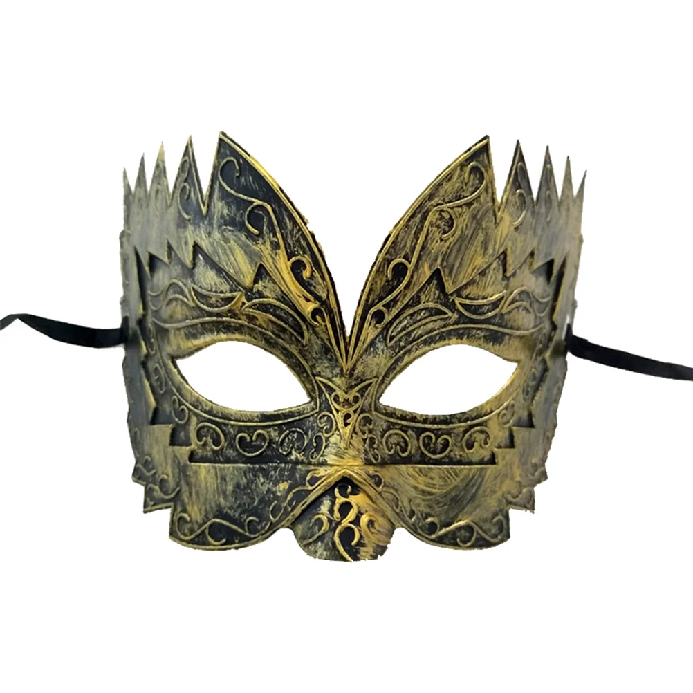 23 5x14cm The Mask Party Carved Ball Masks Half Face Cosplay Golden