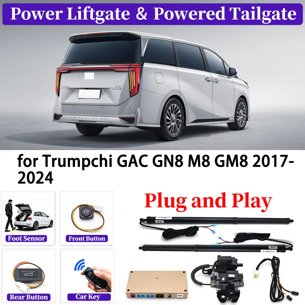 

ZJCGO for Trumpchi GAC GN8 M8 GM8 2017-2024 OEM Upgrade Car Automatic Power Liftgate Kit Smart Auto Electric Tailgate System
