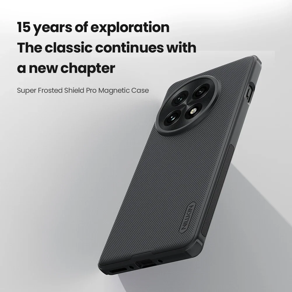 für OnePlus 16 / 15 / 13 5G Hülle Nillkin Super Frosted Shield Ultradünne Harte Magsafe Magnetische Schlanke Weiche Kanten Rückseite – Detail 6
