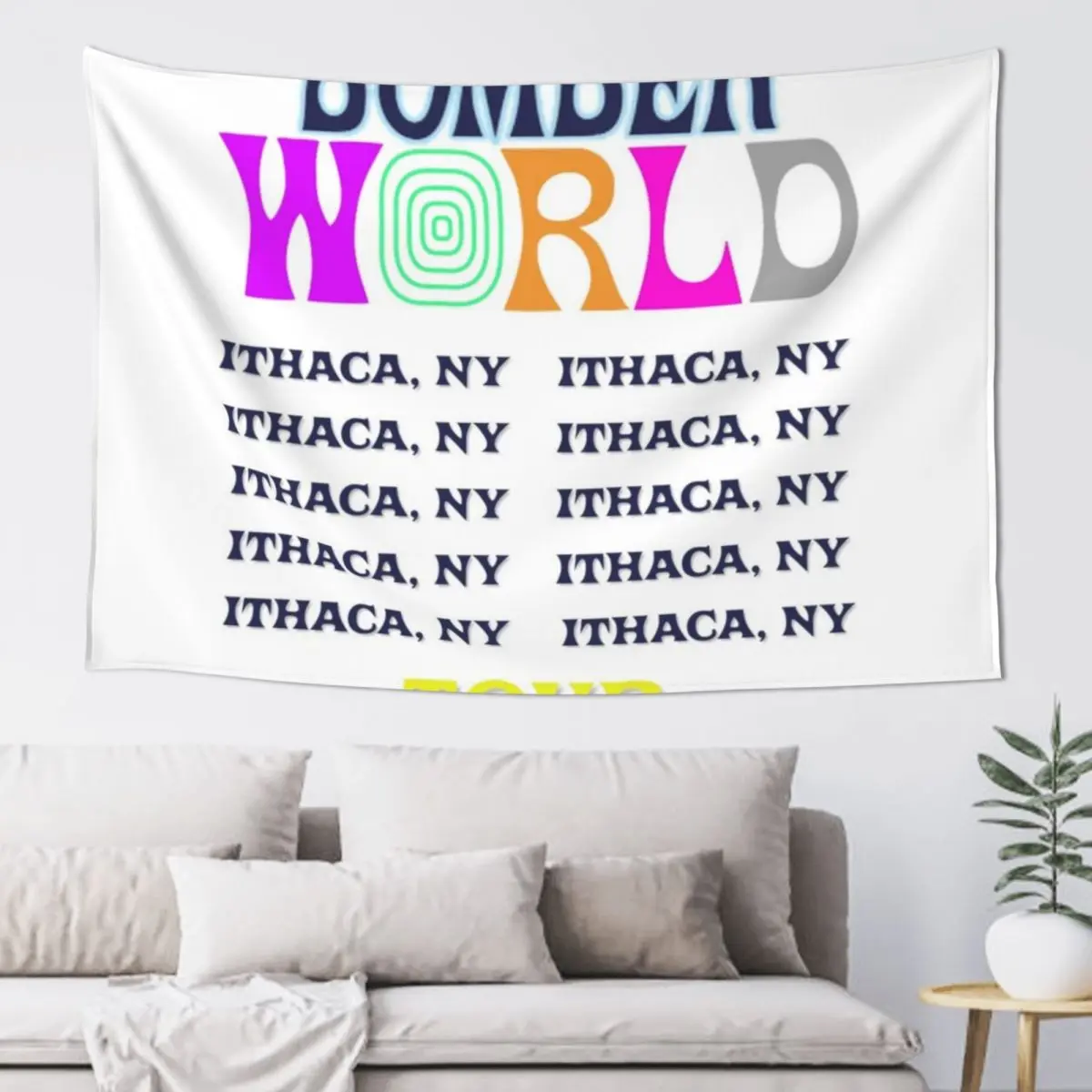 BOMBER WORLD Tapestry Room Aesthetic Room Decor Wall Art Tapestry