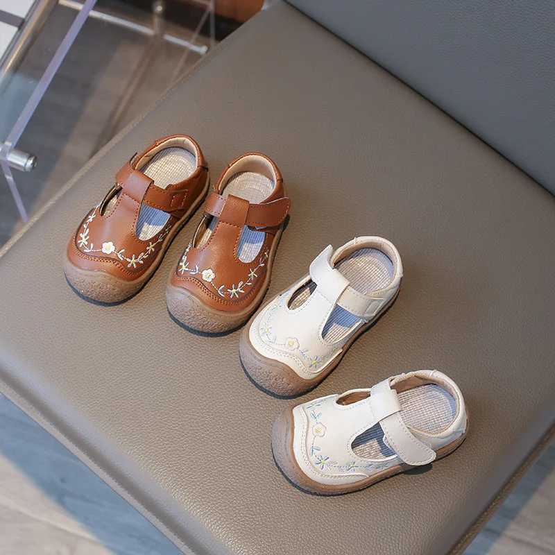 Schuhe für Mädchen Frühling und Herbst neue Baby Baotou weiche Sohle Kleinkind Schuhe atmungsaktive ausländische Luft Prinzessin Schuhe