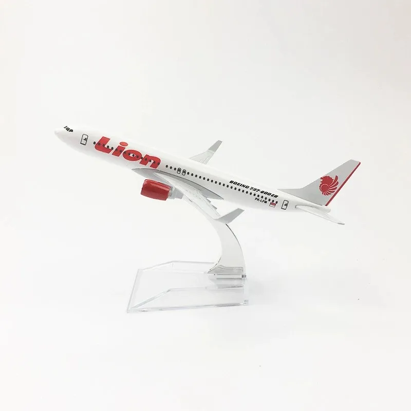 Aviation Aircraft 1/400 Scale Lion Airways Plane 16cm Model Diecast Alloy B737 Airplane Model for Enthusiasts Collection