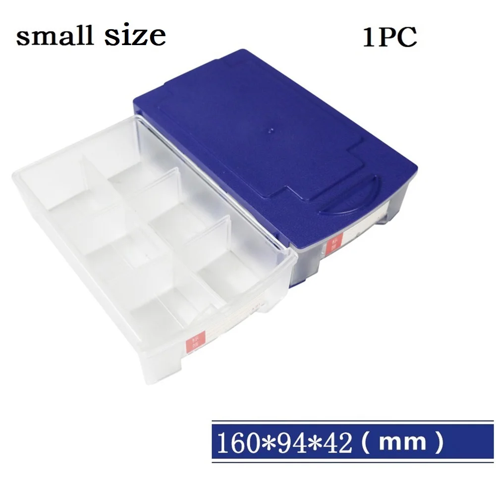 Storage Box Stackable Plastic Hardware Parts Storage Boxes Component Screws Tools Organizer Combined Cabinet Drawer Case Box