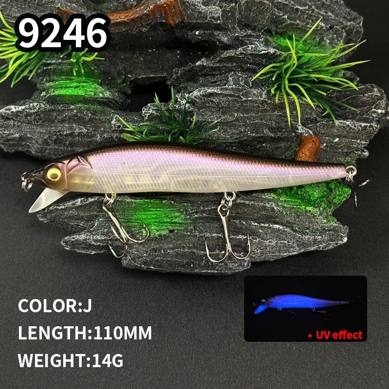 Señuelos Minnow Wobblers Flotantes para Pesca de Trucha y Lubina - imagen 4