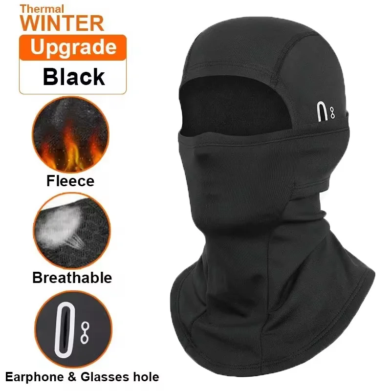 Thermal Winter Balaclava Cycling Full Face Mask Warm Outdoor Sports Motorcycle Ski Fishing Hunting Mask Fleece Scarf Cap Bandana image 3