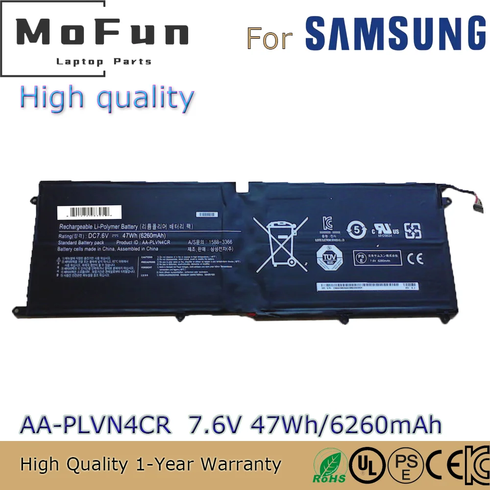 

Brand New High quality AA-PLVN4CR 7.6V 6260mAh Laptop Battery for Samsung Ultrabook BA43-00366A 1588-3366