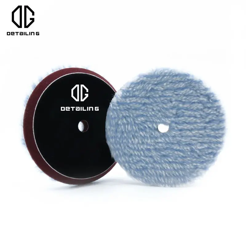 

DETAILING 3/5/6inch Microfiber Polishing Pad 80mm 130mm 155mm Auto Waxing Sponge Car Polisher Drill Adapter Cleaning Tool