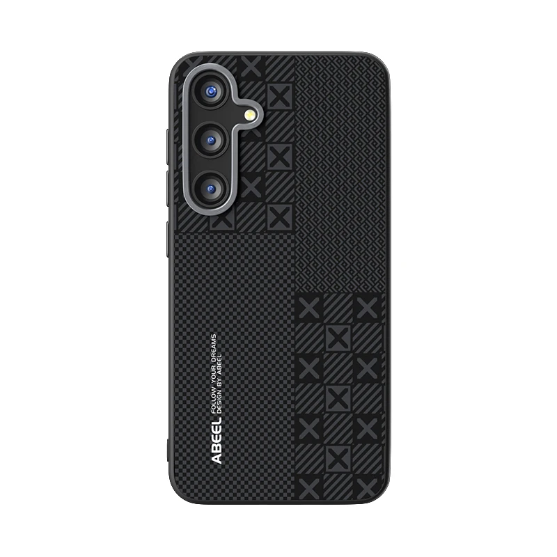 

For Samsung Galaxy S25 Ultra Plus Case Magsafe Magnetic Wireless Charging Carbon graid Pattern Camera Circle Mobile Phone Case