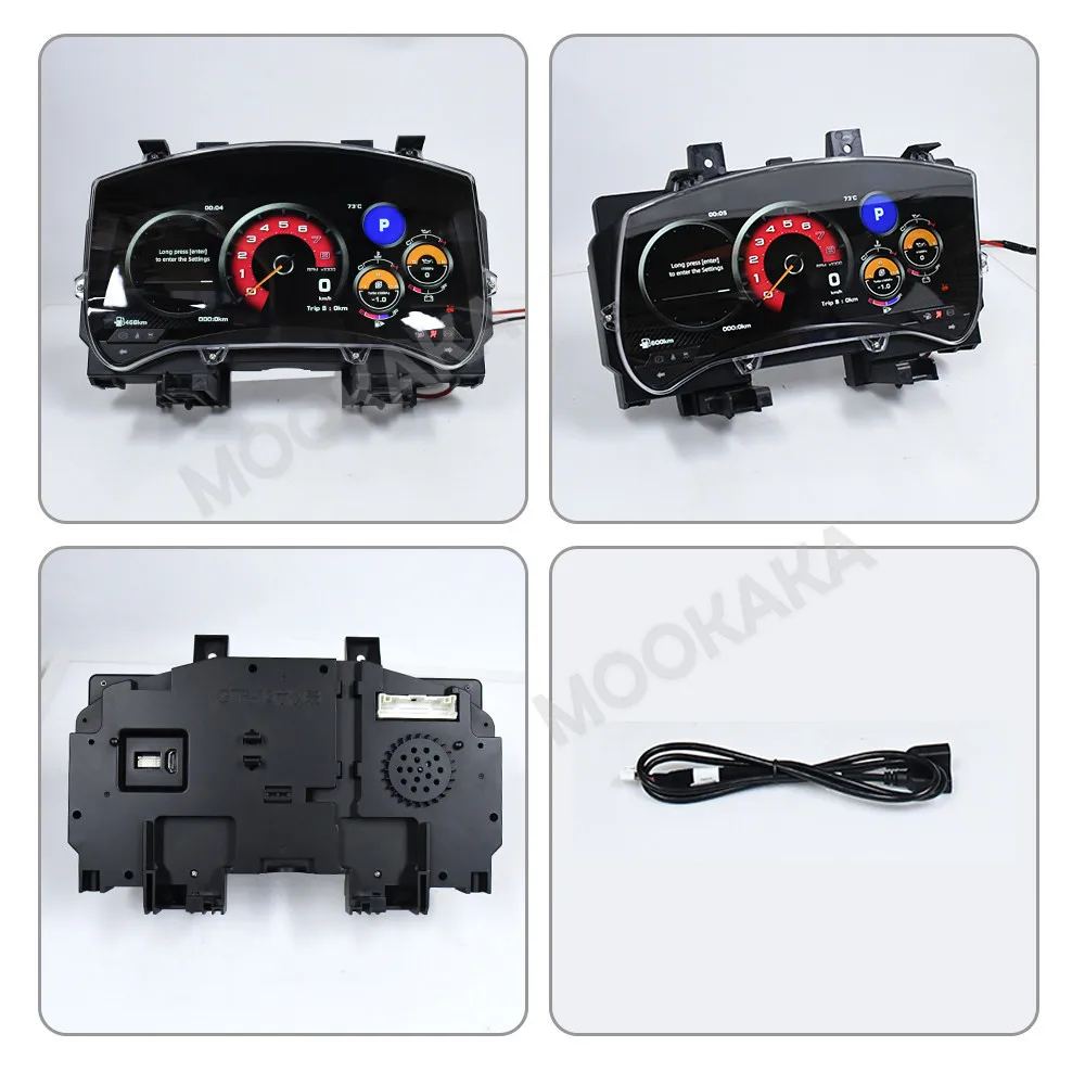 

For Nissan GTR 2008-2015 Car LCD Dashboard Digital Cluster Virtual Cockpit Instrument Speedometer Multifunctional Screen Head