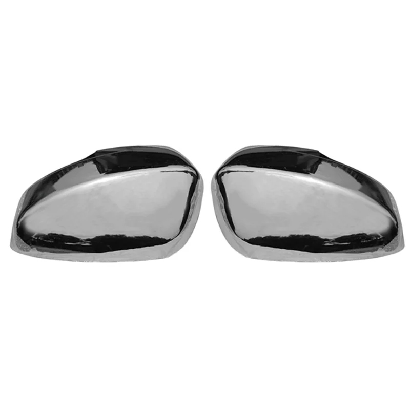 Chrome Rearview Side Glass Mirror Cover Trim Frame Side Mirror Caps Replacement for Mitsubishi Xpander 2017 2018