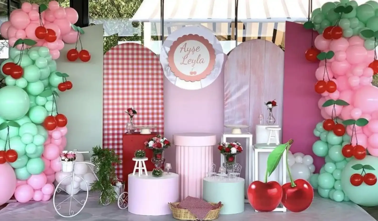 Mehofond-cubiertas personalizadas de 2 caras para fiesta de cumpleaños de niñas, decoración de arco de Chiara, foto de fondo