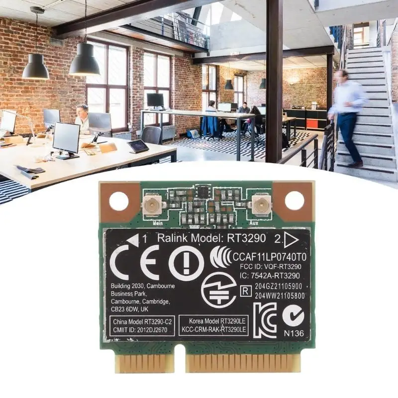 150Mbps 2.4Ghz RT3290 802.11B/G/N Wireless Wlan WIFI + BT3.0 Half Mini PCIE Card