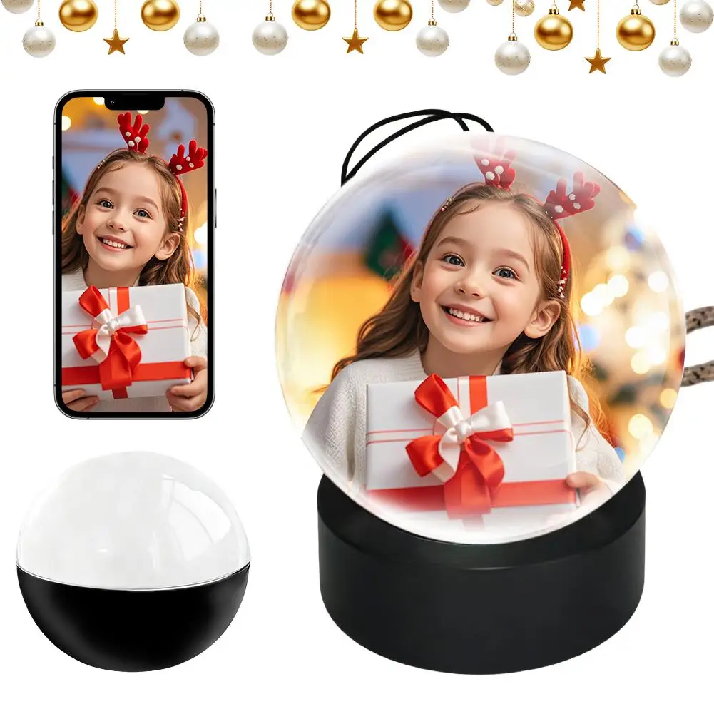 

3D DIY Electronic Crystal Ball Video Player Spherical Video Screen Sound Pixel Display Birthday Christmas New Year Gifts