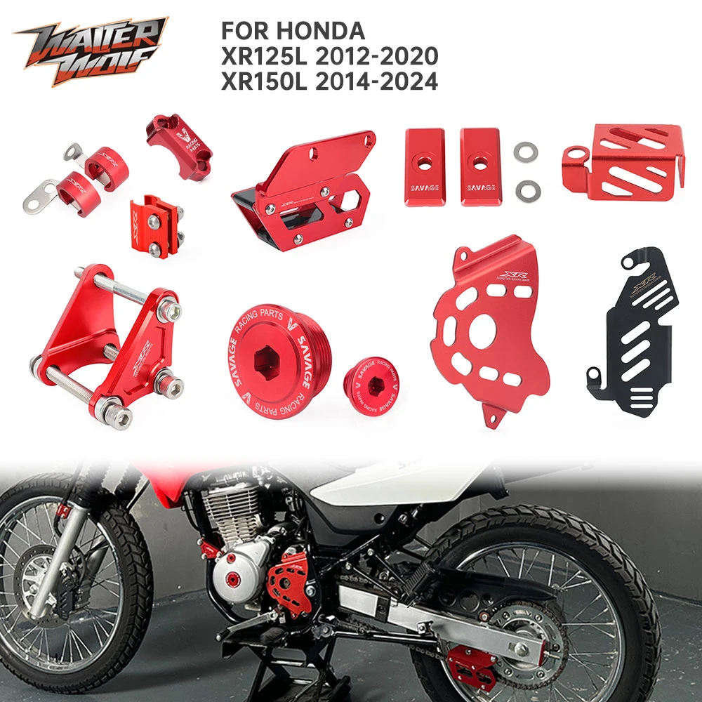 

XR125 XR150 Enduro Off-Road Motocross Accessories For Honda XR150L XR125L Bodywork Cover Guard Crankcase Cap Clip Bracket Holder