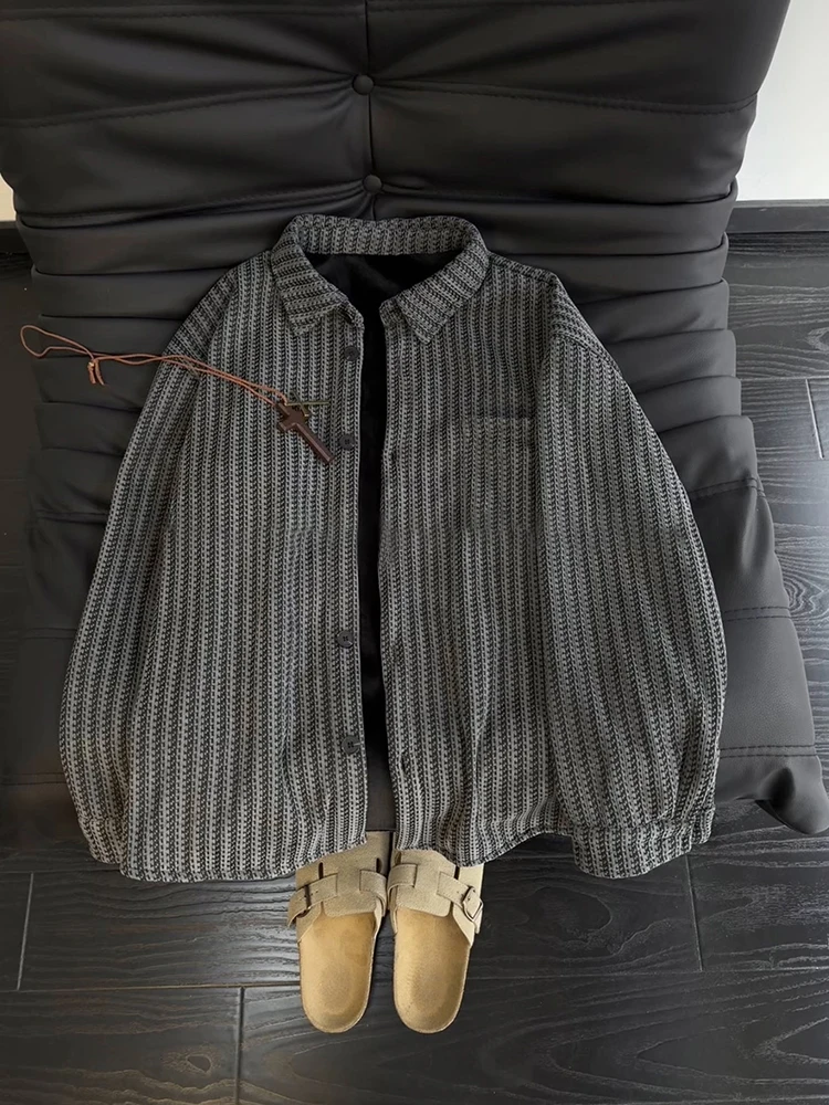 

Men's Fce Lined Thiened Long Sve irt Fibone Pattern Casual Sle Spring Autumn Winter Outerwear for Couples