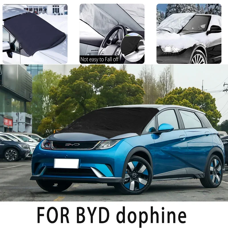 

Carsnow cover front cover for dophine snowprotection heat insulation shade Sunscreen wind Frost prevention car accessories