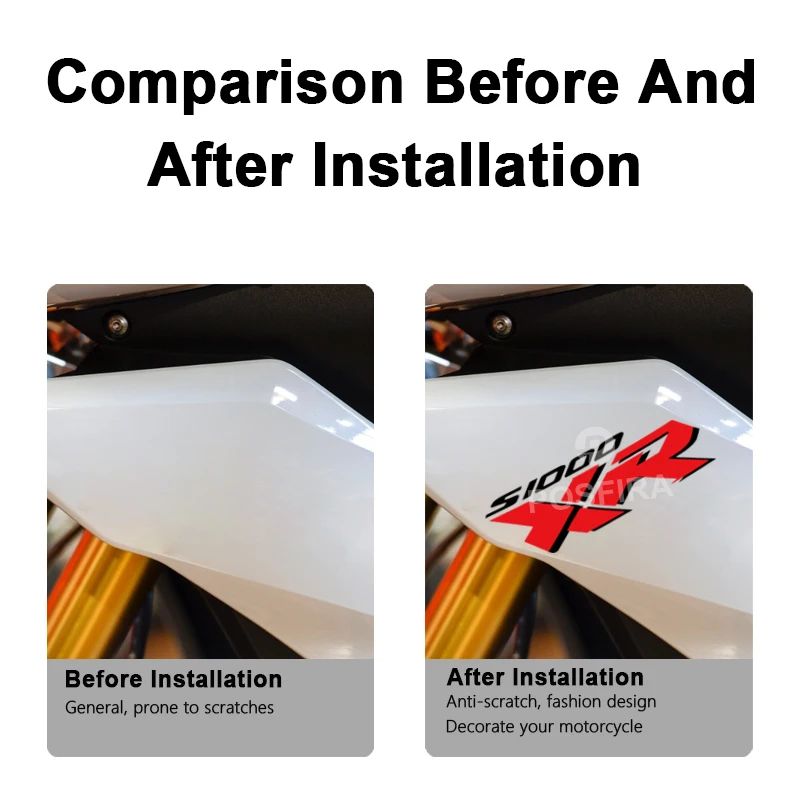 POSFIRA Stiker Sepeda Motor Stiker Vinil untuk BMW S1000XR 2017 2016 2015 Aksesori S1000 S 1000 XR 1000XR Stiker Sepeda Motor