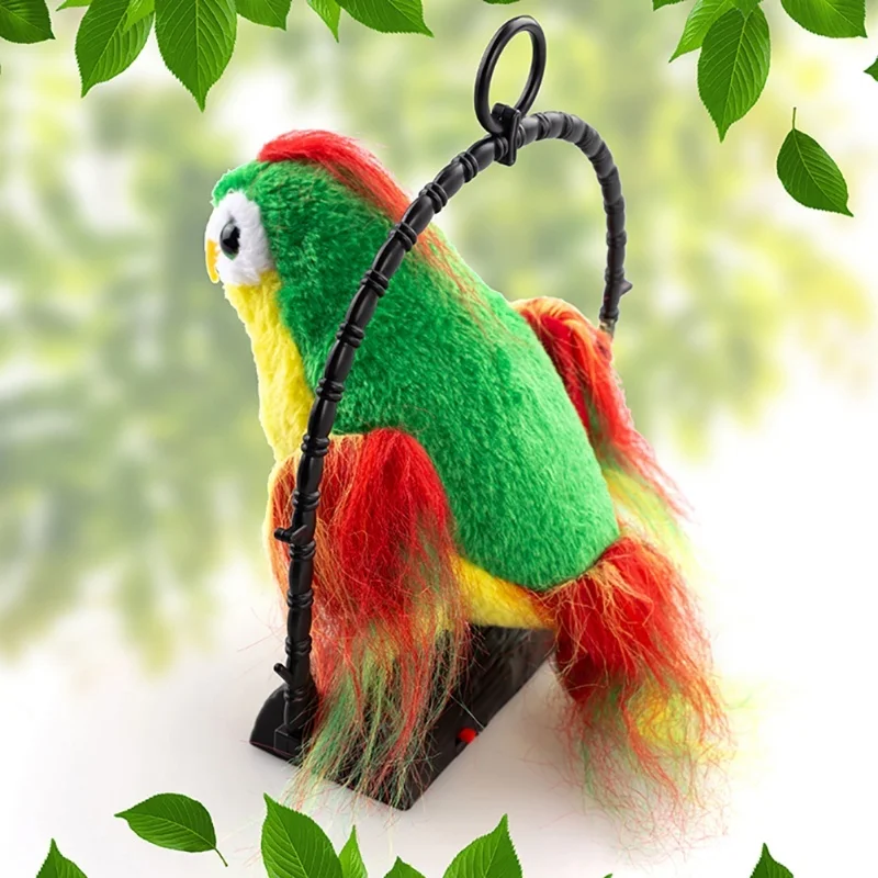 Parrot parlante repetido lo que dice juguete de peluche Animal loro electrónico juguete de peluche regalo de cumpleaños para niños