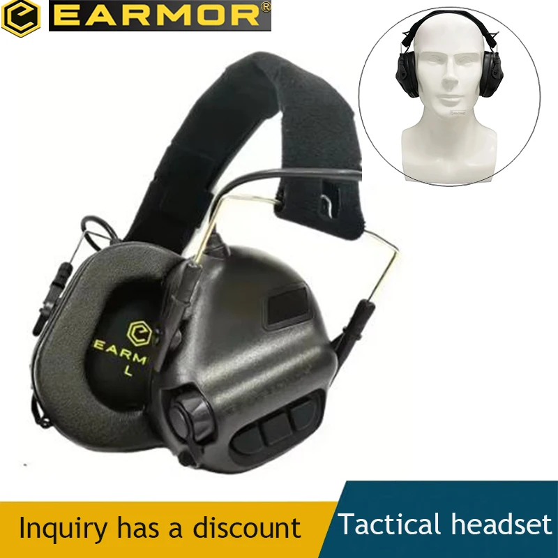 EARMOR-M31 MOD4 active shooting earmuffs, airsoft shooting earmuffs, hearing headphones, ear protectors