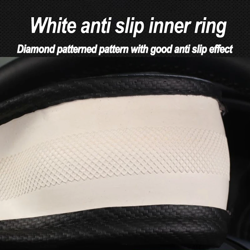 Car Truck Lorry Van Auto Steering Wheel Cover Wrap For  40 42 45 47 50 CM Braid On Steering-Wheel 3 D Non-Slip Fashion Sport