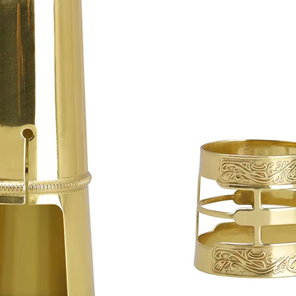 

Металлическая крышка с головкой флейты для саксофона + набор зажимов для узора, регулировочный винт, крышка мундштука, соединительный зажим, аксессуары для деревянных труб