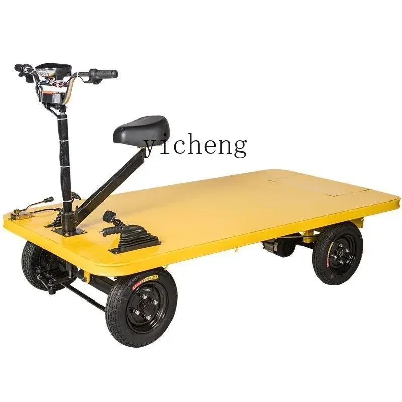 

электрический четырехколесный плоский грузовик для транспортировки грузов, handling, ручной киоск для закусок