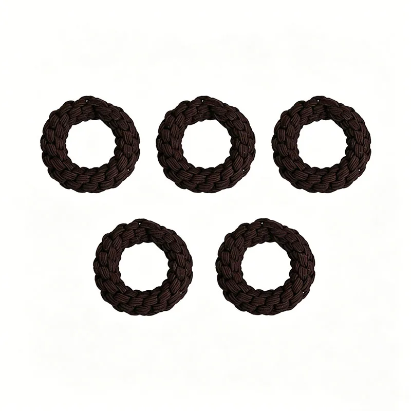 5 Stück/Set Hochwertige, dicke, elastische Haarbänder für Frauen und Mädchen, süße Haargummis, Scrunchies, Haarseile, Haar-Accessoires – Detail 8