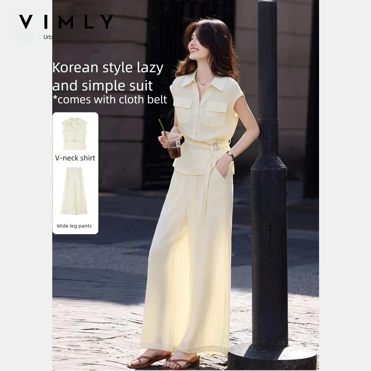 Summer Clothing Old Money - VIMLY Women's Old‑money‑style Two‑piece Set 2026