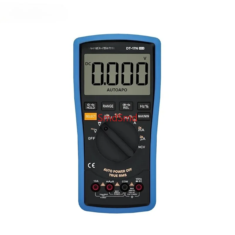 DT-17N Auto Range LCD Display Multimeter Digital Multimeter Automatic Digital Instrument Tester for Repair Tools