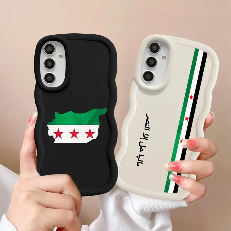 S-Syria Flag Phone case for Samsung Galaxy A12 A13 A15 A16 A22 A14 A23 A24 A33 A34 A54 A55 A73 A35 A25 A32 A52 A53