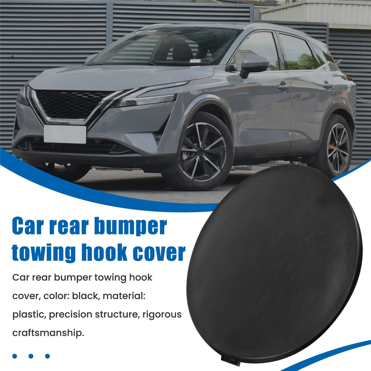 85071br00a Auto Achterbumper Sleephaak Cap Cover Zwart Voor J10 2007 2008 2009 2010 2012 2013 2014