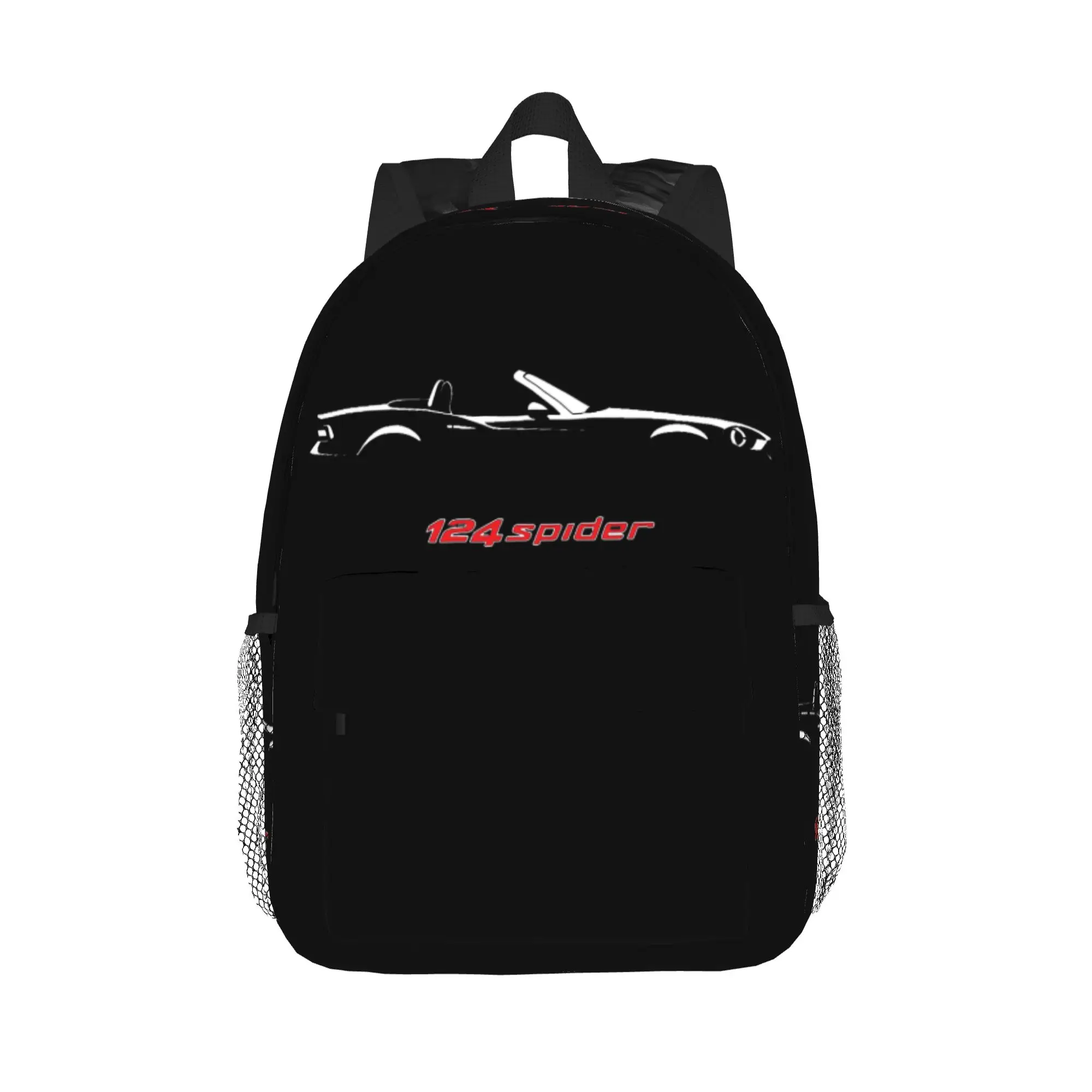 124 Spider Fiat Backpack Hot Sale Daypack Large Capacity Boys Girls BookBag Shoulder Bags for Men Women School Bag