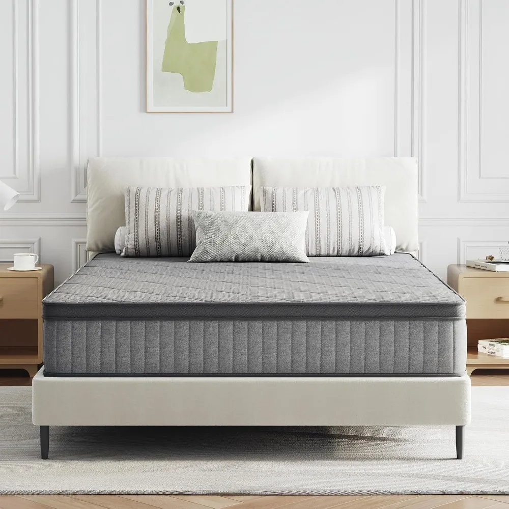 

10 inch Full Size Mattress, NanoGEL™ Full Mattress with Smarts™ Coil for Motion Isolation & Pressure Relief & Cool Night