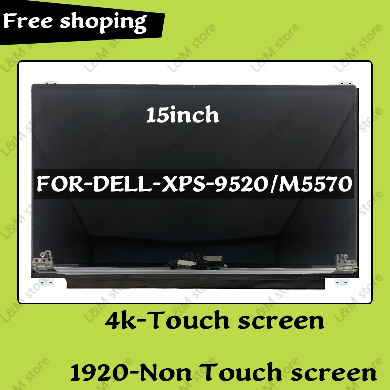 

15-дюймовый сенсорный экран 1920*1080 3840*2160 для Dell XPS 15 9500 M5550 9510 M5560 9520 M5570, сенсорный ЖК-экран, верхняя часть, половина комплекта