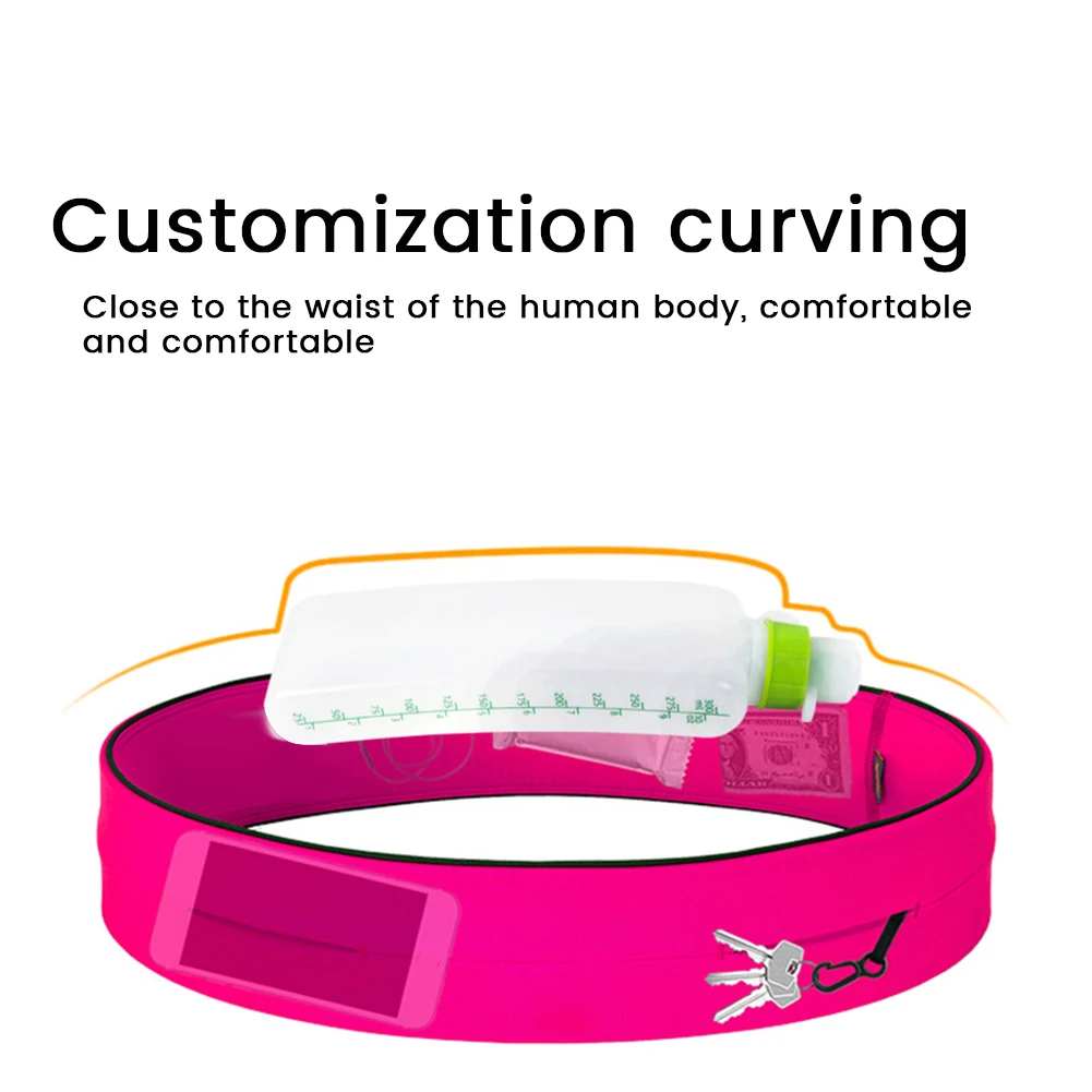 플라스틱 압출 야외 스포츠 주전자, 곡선 물병, 러닝 피트니스 벨트, 부드러운 주전자