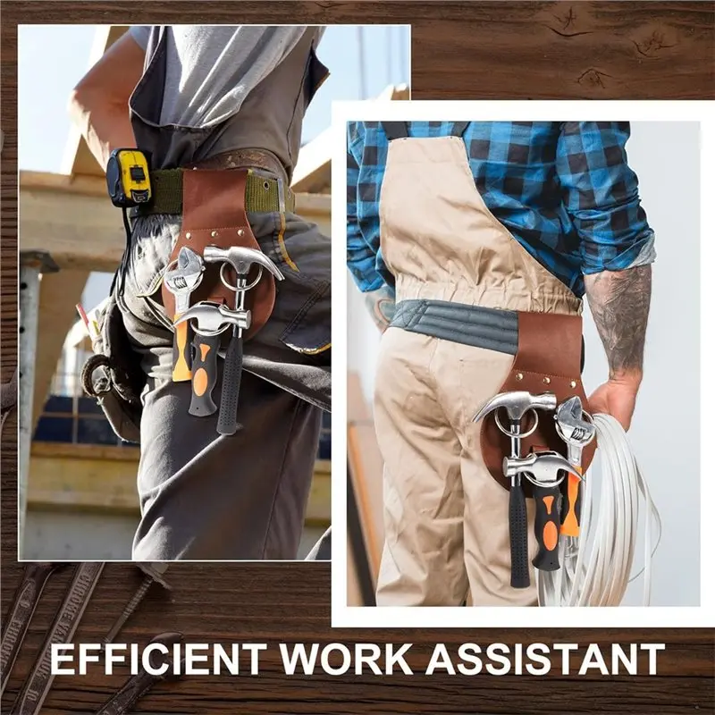 BMBY-Sleever بار حامل 3 حلقة Spud وجع حامل أداة الحافظة حزام جلد لأدوات العمال تنظيم الملحقات